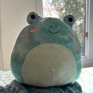 Squishmallows Green and Pink Frog Plush